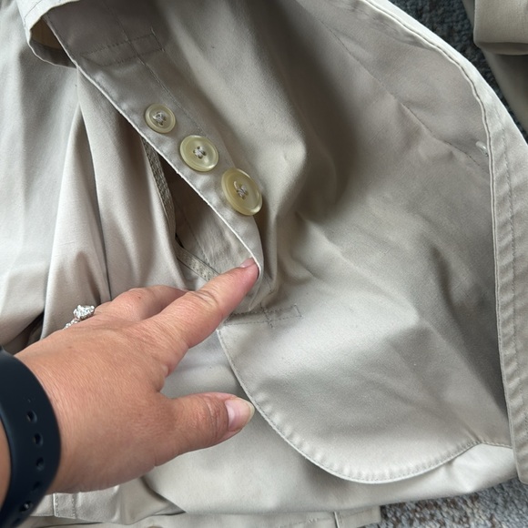 Vintage Men’s London Fog Trench Coat Tan 18 - Picture 4 of 9